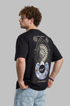 Self Nakış İşlemeli Vitray Baskı Oversize T-Shirt