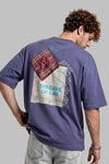 "Threads of Life" Karma Nakışlı Oversize T-Shirt