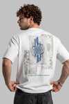 "Heart's Intention" Mandala Nakışlı Oversize T-Shirt