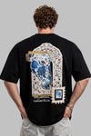 "Oriental Collective" Çini ve Püskül Detaylı Oversize T-Shirt