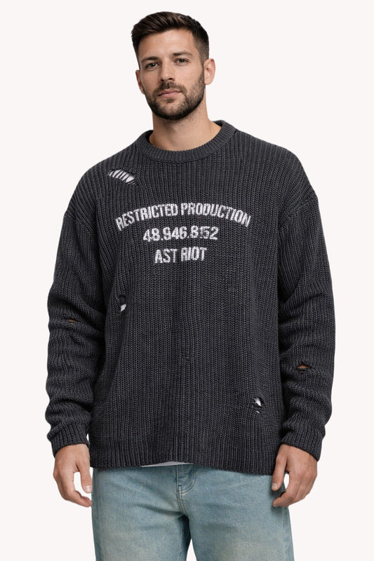 Modern Distressed Triko Kazak