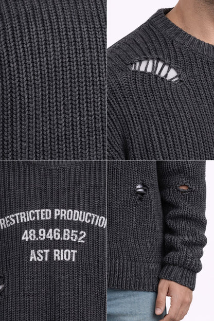 Modern Distressed Triko Kazak