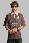Real Madrid Arma Detaylı Oversize Polo Yaka T-Shirt